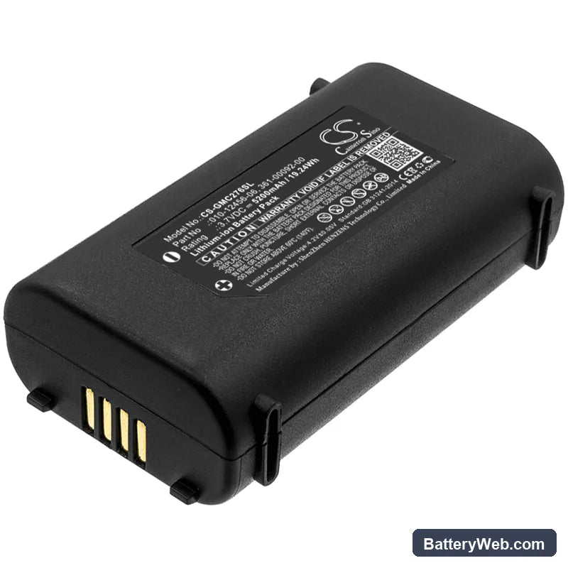 Garmin GPSMAP 276Cx Replacement Battery, 3.7V, 5200mAh, Li-ion 1