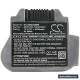 GE MAC 3500 Replacement Battery, 18V, 3500mAh, Ni-MH 3