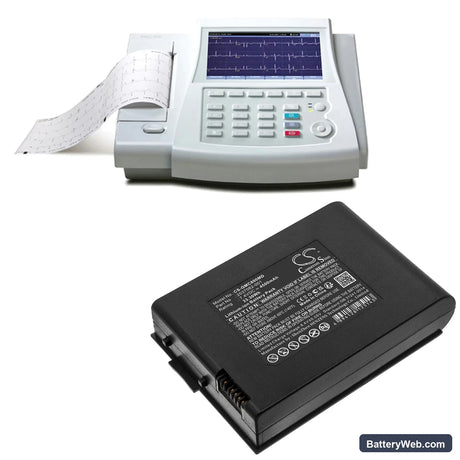 GE MAC 800 Replacement Battery, 7.4V, 4500mAh, Li-ion 4