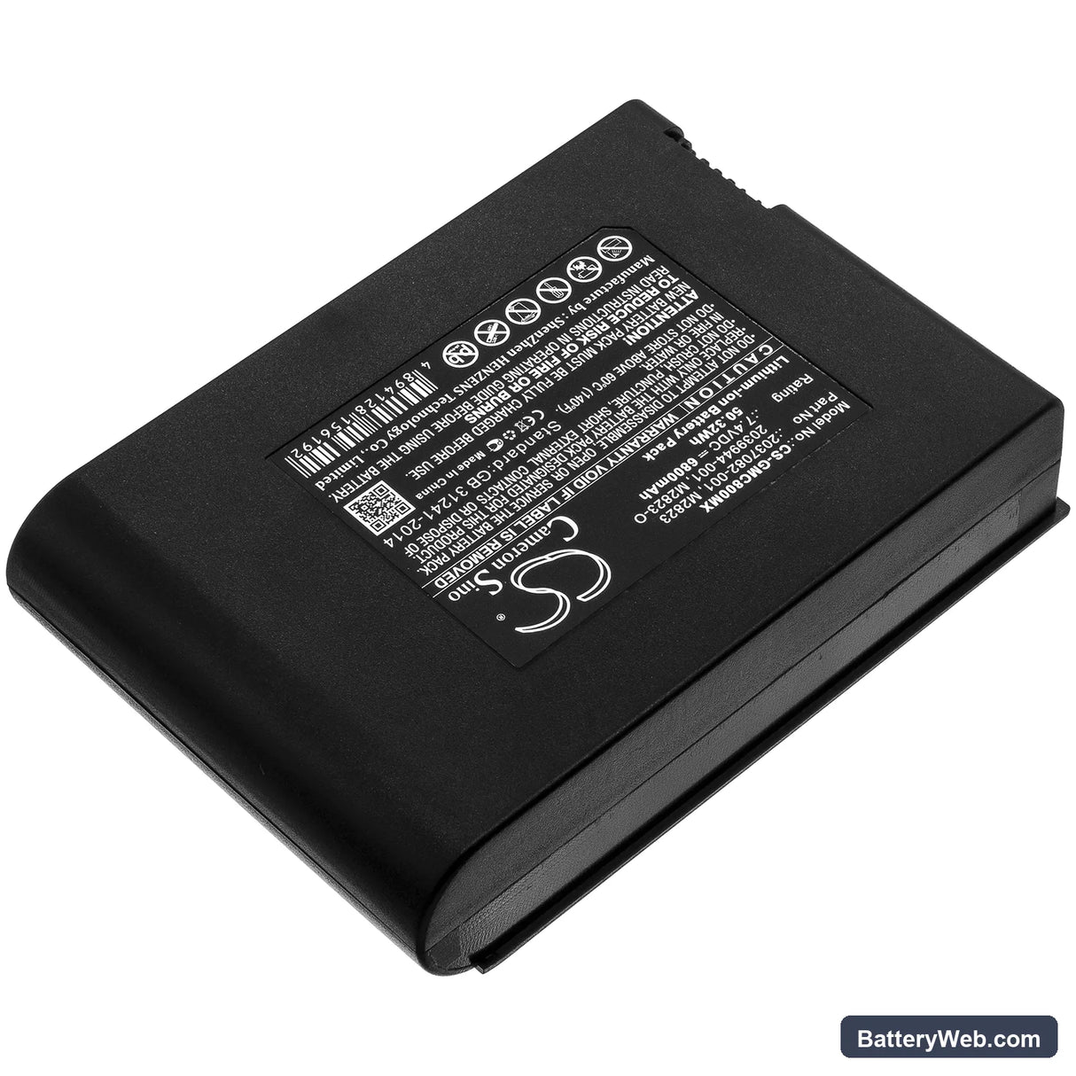 GE MAC 800 Replacement Battery, 7.4V, 6800mAh, Li-ion 2