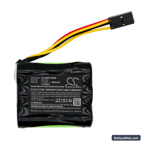 GretagMacbeth Densitometer D196 Replacement Battery, 7.2V, 1800mAh, Ni-MH 3