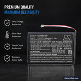 Garmin 010-01561-00 Replacement Battery, 3.8V, 4500mAh, Li-Polymer 6