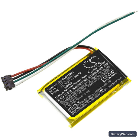 Garmin Edge 130 Replacement Battery, 3.7V, 150mAh, Li-Polymer 1