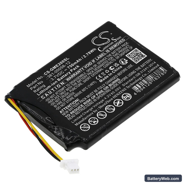 Garmin EDGE Explore 2 Replacement Battery, 3.7V, 750mAh, Li-ion 1