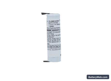 GE Oxycapnomonitor SMK 365 Replacement Battery, 3.6V, 300mAh, Ni-MH 5