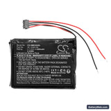 Garmin Edge 200 Replacement Battery, 3.7V, 600mAh, Li-ion 3