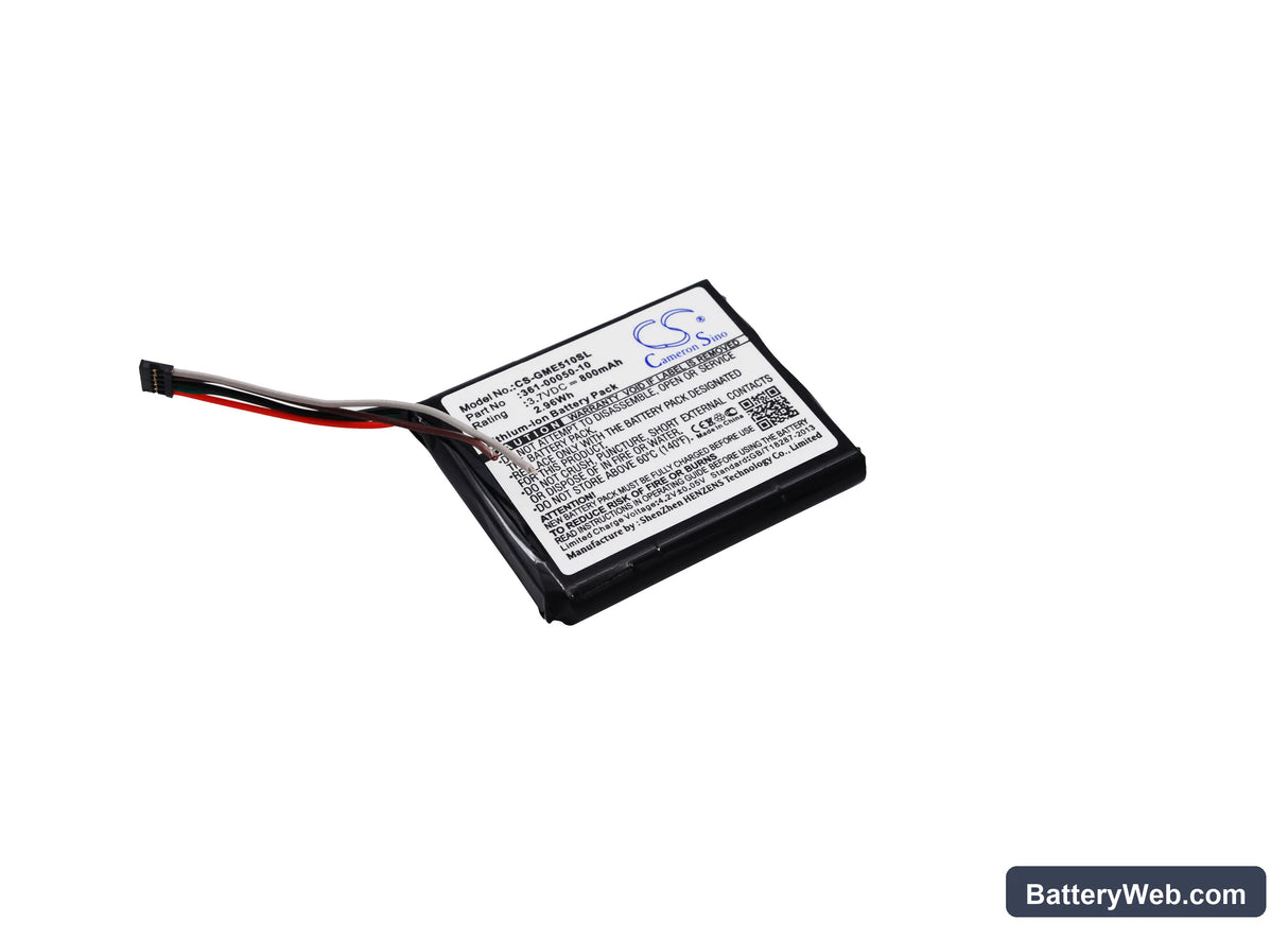 Garmin Edge 510 Replacement Battery, 3.7V, 800mAh, Li-ion 1