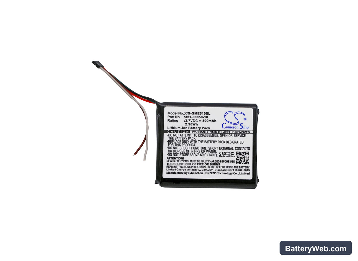 Garmin Edge 510 Replacement Battery, 3.7V, 800mAh, Li-ion 5