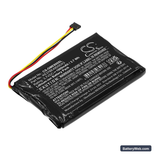 Garmin Edge 800 Replacement Battery, 3.7V, 1000mAh, Li-ion 1