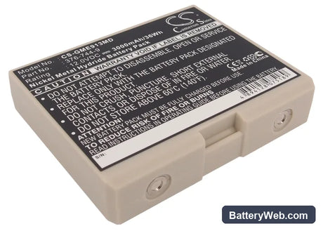 GE Hellige Defibrillator Replacement Battery, 12V, 3000mAh, Ni-MH 1