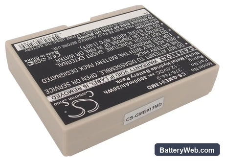 GE Hellige Defibrillator Replacement Battery, 12V, 3000mAh, Ni-MH 2