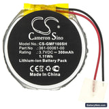 Garmin Fenix 1 Replacement Battery, 3.7V, 300mAh, Li-ion 3