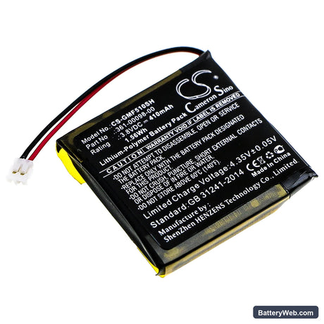 Garmin Fenix 5X Replacement Battery, 3.8V, 410mAh, Li-Polymer 1