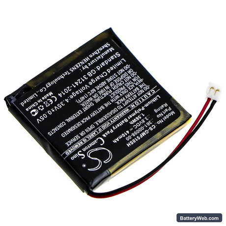 Garmin Fenix 5X Replacement Battery, 3.8V, 410mAh, Li-Polymer 2