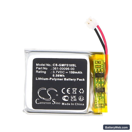 Garmin Fenix 5S Replacement Battery, 3.7V, 150mAh, Li-Polymer 3