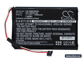 Garmin Approach G8 Replacement Battery, 3.7V, 1050mAh, Li-ion 1