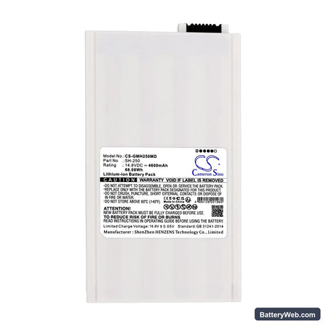 GE Logiq Book XP Replacement Battery, 14.8V, 4600mAh, Li-ion 5