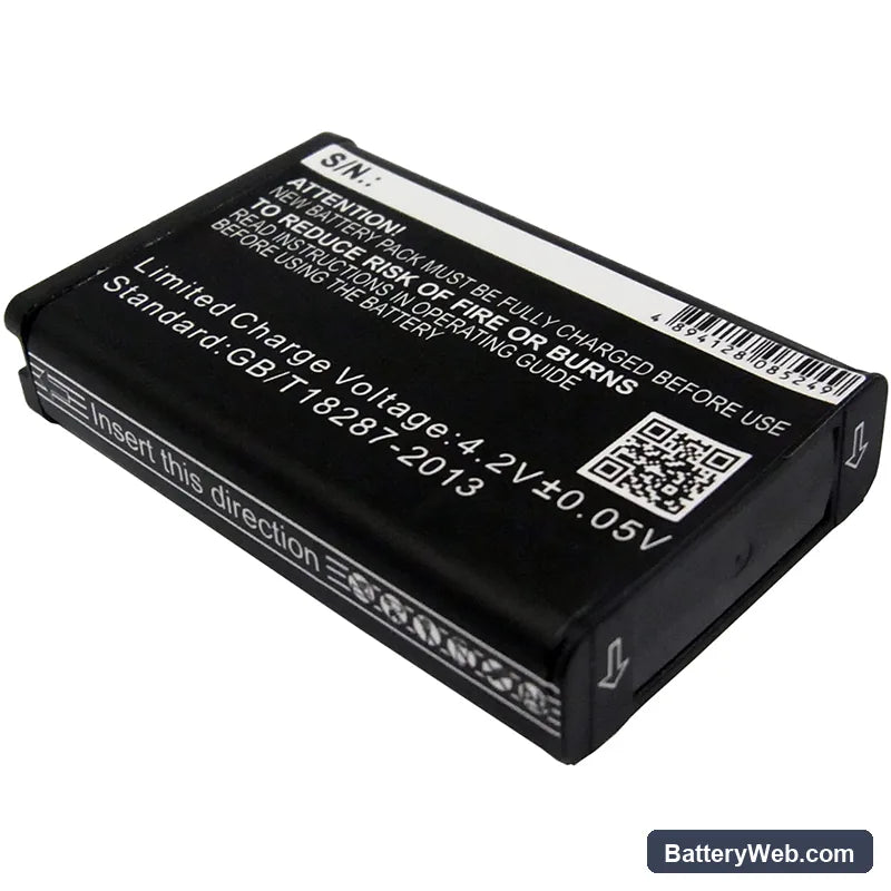 Garmin VIRB Replacement Battery, 3.7V, 1800mAh, Li-ion 3