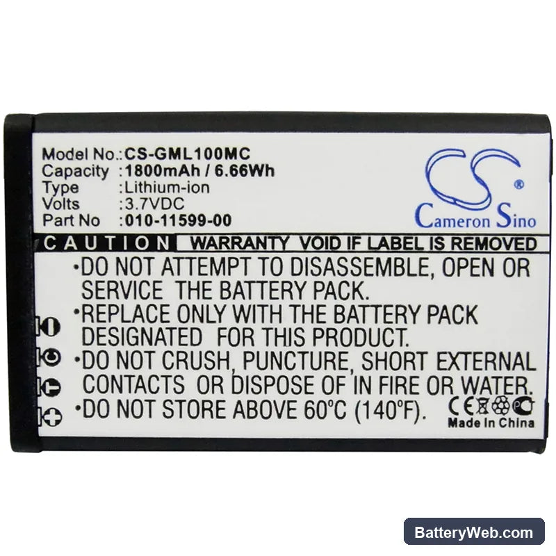 Garmin VIRB Replacement Battery, 3.7V, 1800mAh, Li-ion 5