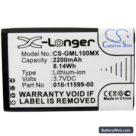Garmin VIRB Replacement Battery, 3.7V, 2200mAh, Li-ion 5