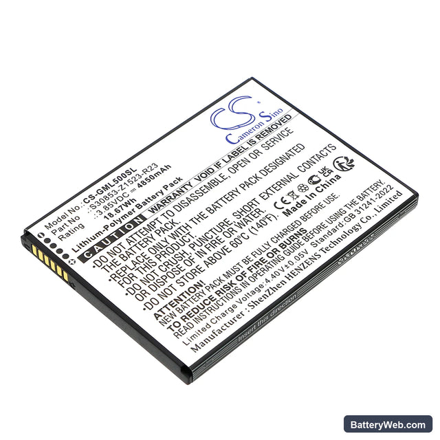 Gigaset GS5 Replacement Battery, 3.85V, 4850mAh, Li-Polymer 1