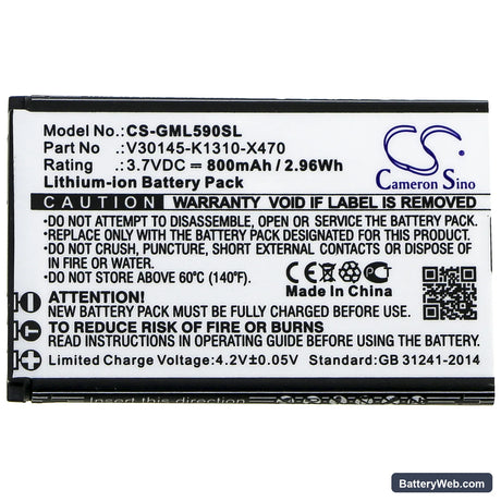 Brondi AMICO FAVOLOSO Replacement Battery, 3.7V, 800mAh, Li-ion 2
