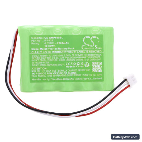 GALEB MP-55 Replacement Battery, 6V, 2000mAh, Ni-MH 3