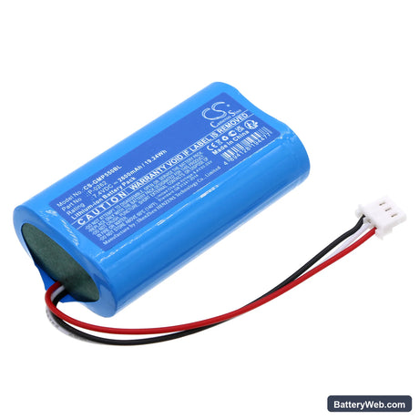 INT RASTER DP-25MX Replacement Battery, 7.4V, 2600mAh, Li-ion 1