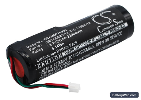 Garmin Pro 70 handheld Replacement Battery, 3.7V, 2200mAh, Li-ion 2