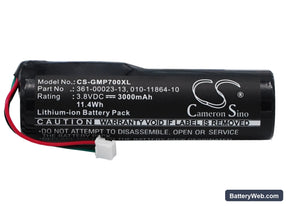 Garmin Pro 70 handheld Replacement Battery, 3.8V, 3000mAh, Li-ion 1