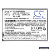 Gigaset GS180 Replacement Battery, 3.85V, 2850mAh, Li-Polymer 3