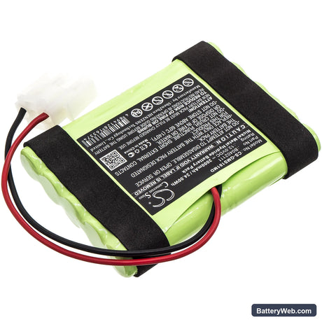 GE Hellige Servomed SMS 181 Replacement Battery, 12V, 2000mAh, Ni-MH 2