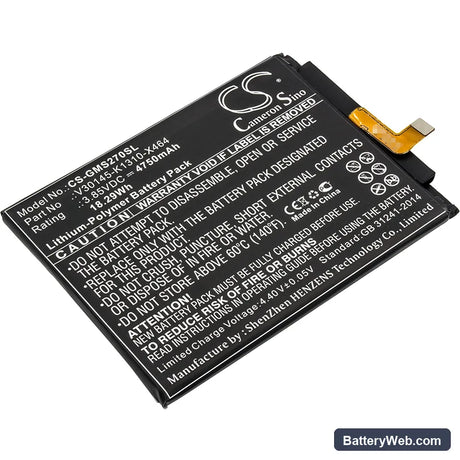 Gigaset GS270 Replacement Battery, 3.85V, 4750mAh, Li-Polymer 1