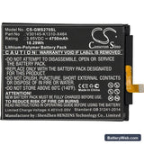 Gigaset GS270 Replacement Battery, 3.85V, 4750mAh, Li-Polymer 3