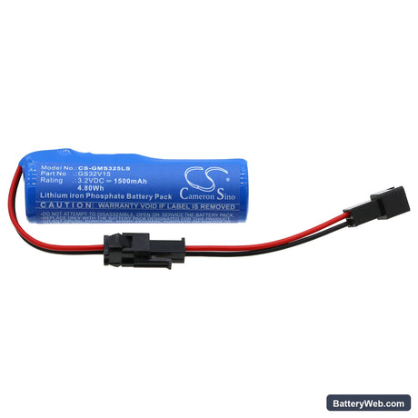 Gama Sonic Solar Coach Light 10001 Replacement Battery, 3.2V, 1500mAh, LiFePO4 3