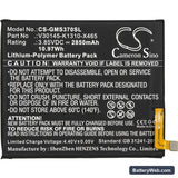 Gigaset GS370 Replacement Battery, 3.85V, 2850mAh, Li-Polymer 3