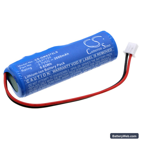 Gama Sonic GS37V20FLT Replacement Battery, 3.7V, 2600mAh, Li-ion 1