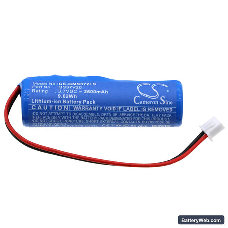 Gama Sonic GS37V20FLT Replacement Battery, 3.7V, 2600mAh, Li-ion 3