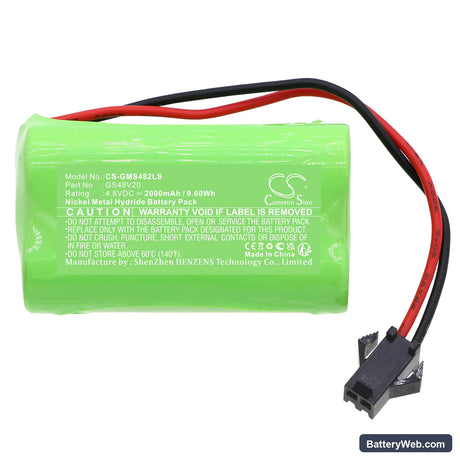Gama Sonic GS-16B Replacement Battery, 4.8V, 2000mAh, Ni-MH 3