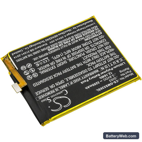 Gigaset ME pure Replacement Battery, 3.8V, 3200mAh, Li-Polymer 2