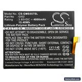 Gigaset ME pro Replacement Battery, 3.85V, 4000mAh, Li-Polymer 3