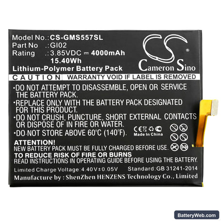 Gigaset ME pro Replacement Battery, 3.85V, 4000mAh, Li-Polymer 3