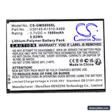 Gigaset GS80 Replacement Battery, 3.7V, 1600mAh, Li-Polymer 3