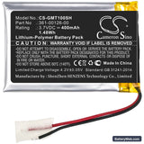 Garmin Tactix Delta Replacement Battery, 3.7V, 400mAh, Li-Polymer 3