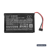 Garmin T 5 mini Replacement Battery, 3.7V, 1200mAh, Li-ion 3