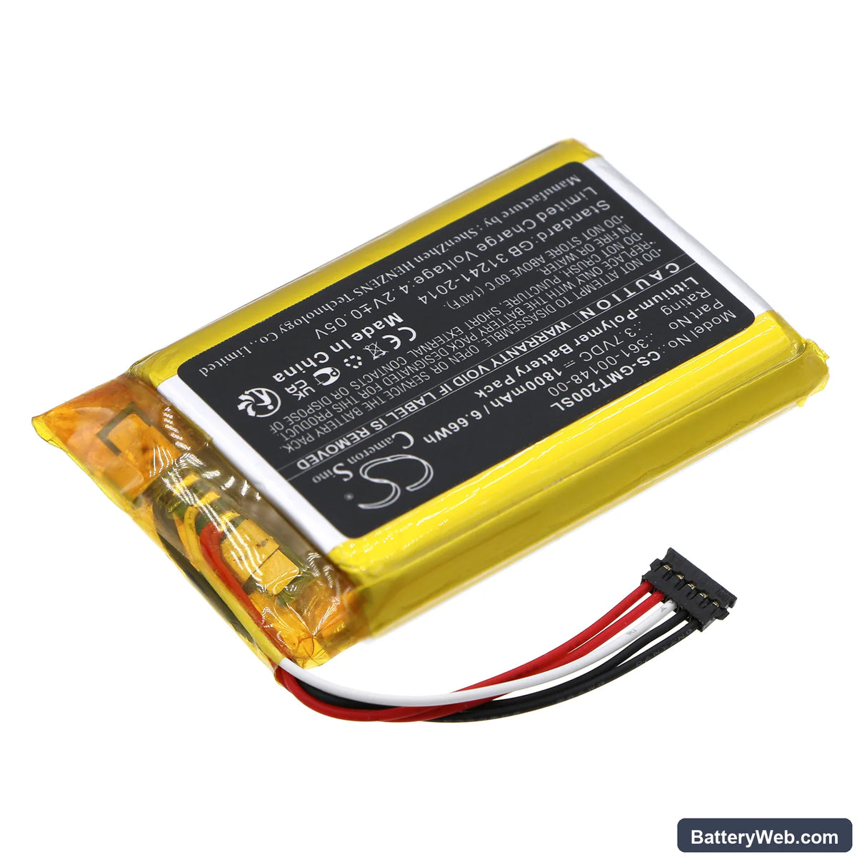 Garmin T20 GPS Dog Tracking Collars Replacement Battery, 3.7V, 1800mAh, Li-Polymer 2