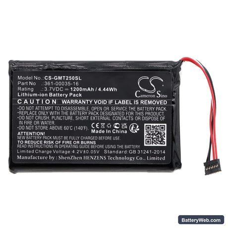 Garmin TT25 GPS dog tracking collars Replacement Battery, 3.7V, 1200mAh, Li-ion 3