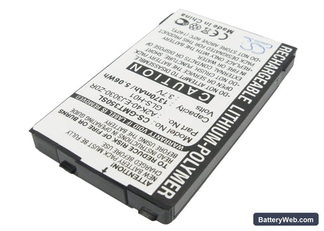 Gigabyte gSmart G300 Replacement Battery, 3.7V, 1370mAh, Li-Polymer 2