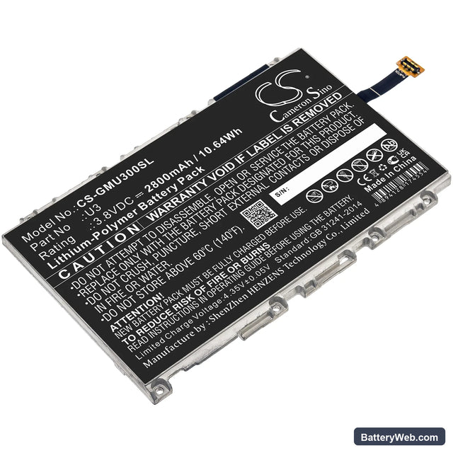 GlocalMe U3 Replacement Battery, 3.8V, 2800mAh, Li-Polymer 1