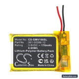 Garmin Venu Replacement Battery, 3.8V, 170mAh, Li-Polymer 3